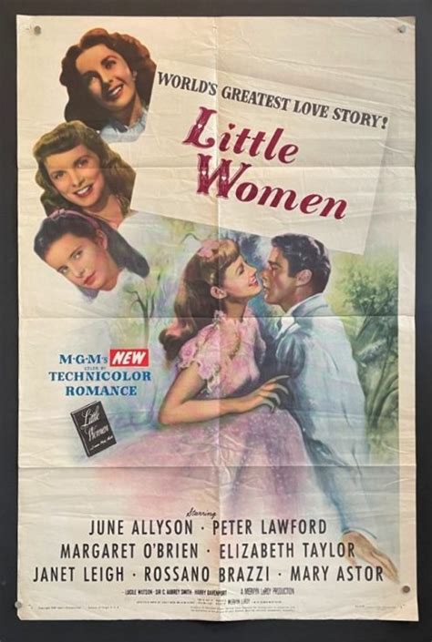 Little Women 1949 Original One Sheet Movie Poster Hollywood Movie
