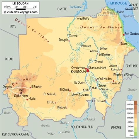 Carte Du Soudan Carte Carte Geographique Géographie