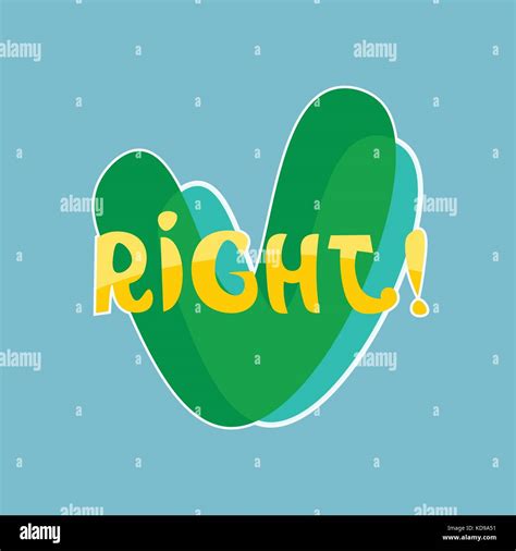 Right Sticker Social Media Network Message Badges Design Stock Vector