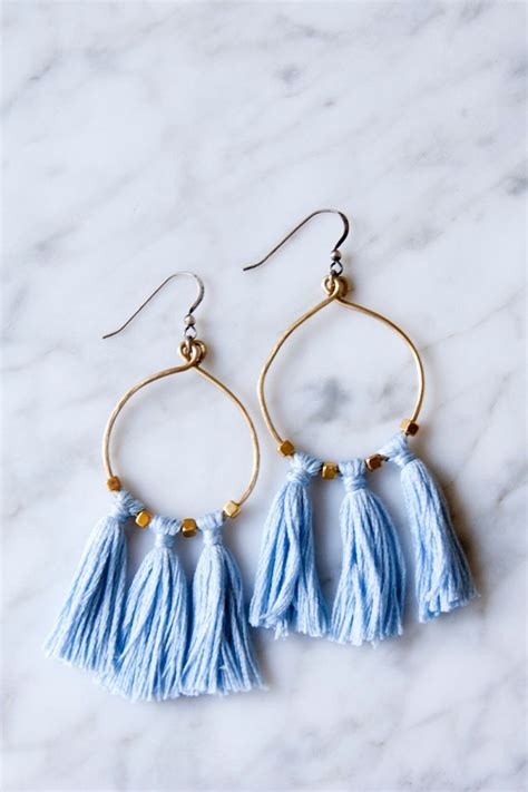 Brass Bead And Tassel Earrings Diy In Pdx