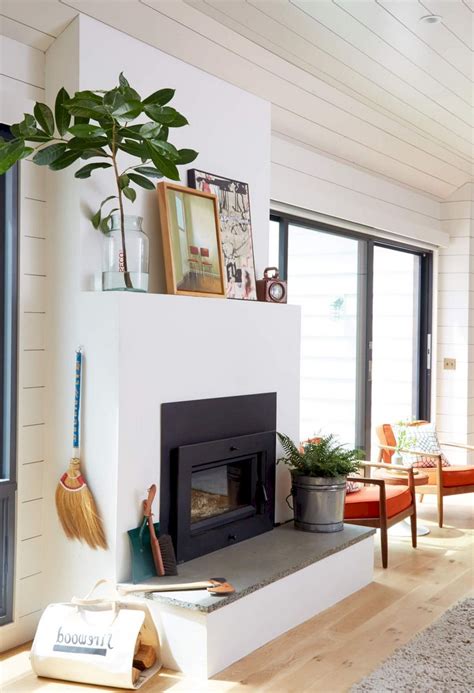 64 Smart Scandinavian Fireplace Ideas Makeover For Your Living Room