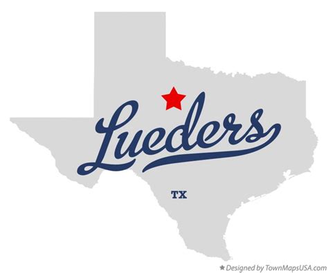Map Of Lueders Tx Texas