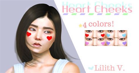 Download Heart Cheeks 4 Colors Ellie Cheek Color Anime Outfits