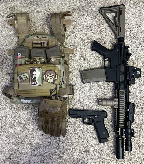 My Current Setup After Christmas Feat Vfc Mk18 And Glock 17 Rairsoft