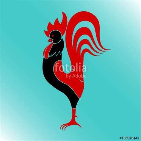 Black And Red Rooster Logo Logodix