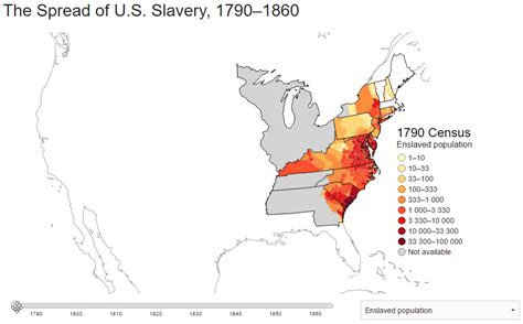 The Spread Of Us Slavery 1790 1860 Vivid Maps