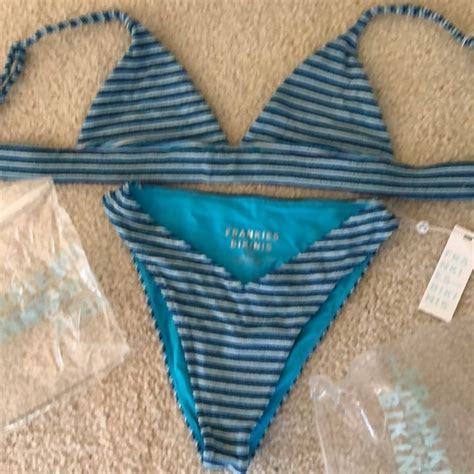 Frankies Bikinis Swim Nwt Frankies Bikinis Position Stripe Terry Bikini Poshmark