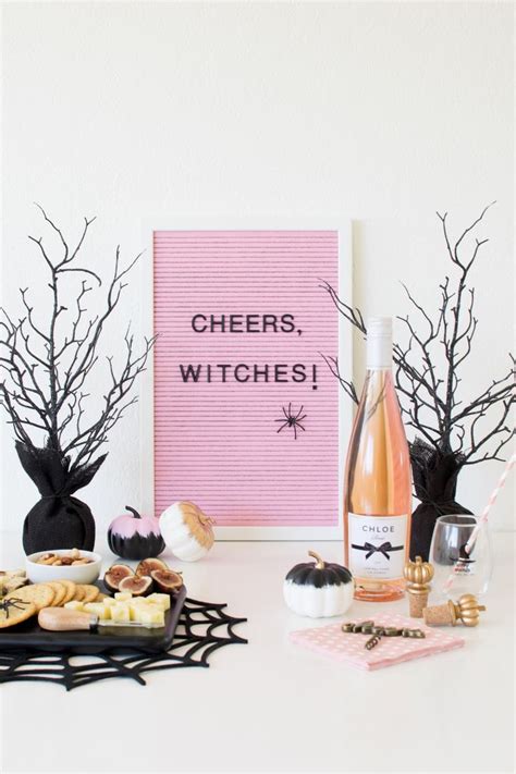 Pink Letter Board Cheers Witches How To Host A Wine And Cheese Girls