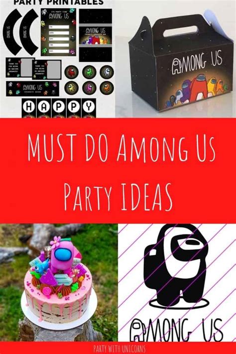 Among Us Party Ideas Decorations Games Favors And More