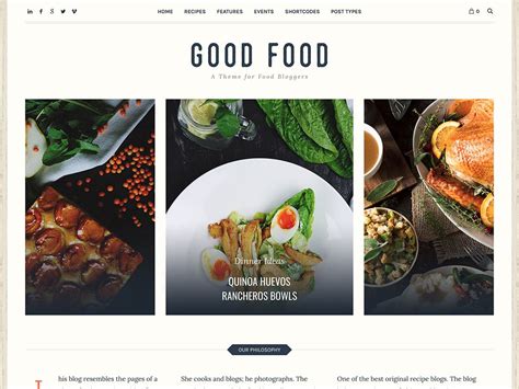 Best Wordpress Food Blog Themes Photos
