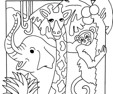 Jungle Coloring Pages For Kids at GetDrawings | Free download