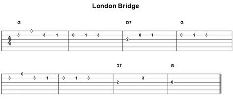 Learn to play guitar by chord / tabs using chord diagrams, transpose the key, watch video lessons and much more. Easy Guitar Tab London Bridge | Guitar tabs, Easy guitar ...