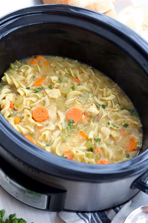 Slow cooker ham is perfect for the holidays and frees up your oven. Crockpot Low-Fat All-Natural Chicken Noodle Soup (Panera ...