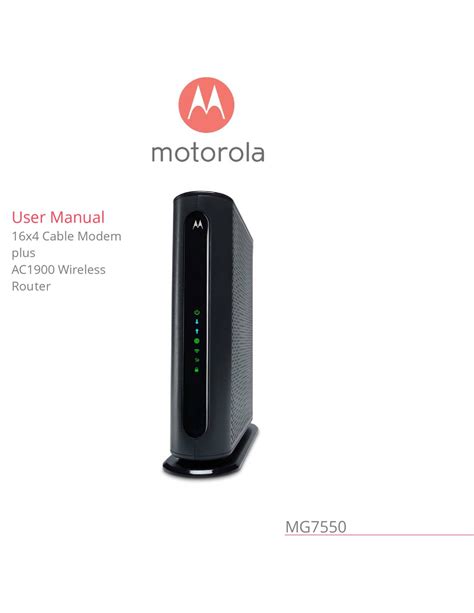 Motorola Mg7550 User Manual Pdf Download Manualslib