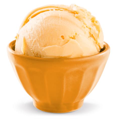 Orange Sherbet Ice Cream Single Scoop From Friendlys
