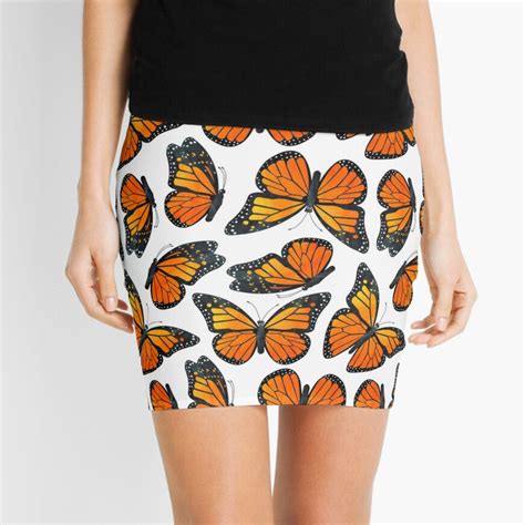 Monarch Butterfly Pattern Mini Skirt For Sale By Jannasalak Redbubble