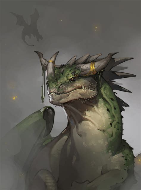 Artstation Green Dragon Labros Panousis Fantasy Creatures Art