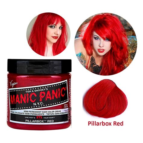 Manic Panic Hair Dye Manic Panic Pillarbox Red Ml Hair