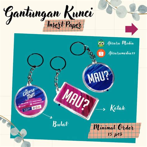Jual Gantungan Kunci Akrilik Custom 2 Sisi Key Chain Shopee Indonesia