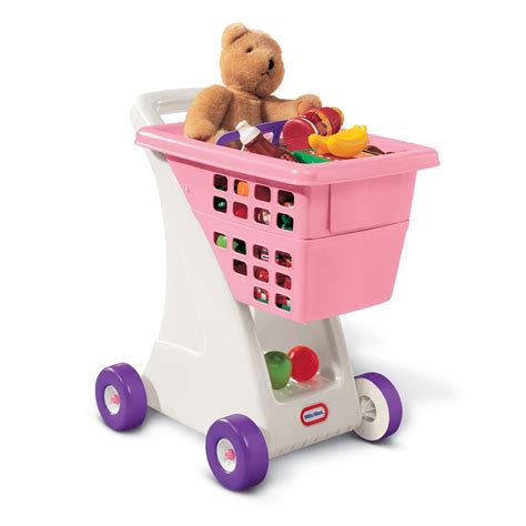 Little Tikes Kid Shopping Grocery Cart Deep Basket Toddler Pretend Play