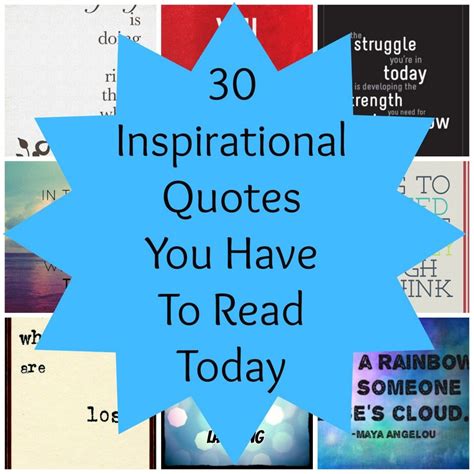 30 Inspirational Quotes You Should Read Today Thought