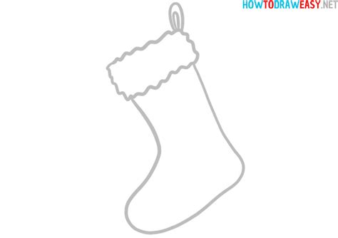 How To Draw A Christmas Stocking How To Draw Easy