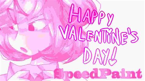 Happy Valentines Day Speedpaint Ddlc Natsuki Fanart Youtube