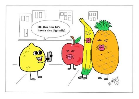 Lemon Face Comic Funny Cute Fun Colorful Art In 2021 Colorful Art