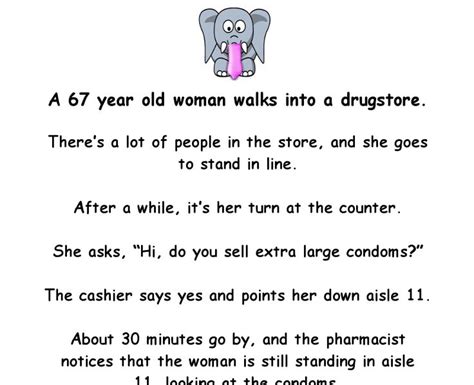 Funny The Old Lady Goes To Buy Condoms Best Funny Jokes Dirty