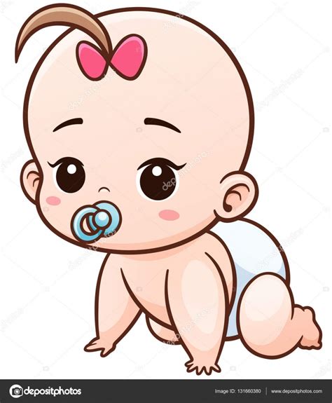 Personagem Dos Desenhos Animados Do Bebê Imagem Vetorial De Sararoom