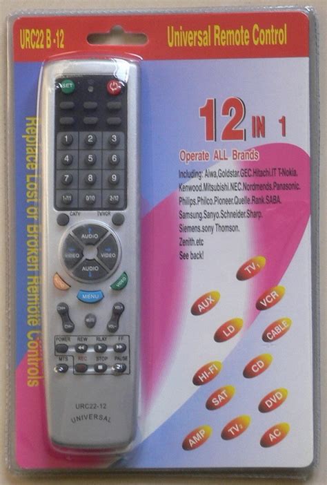 Universal Remote Control Urc22b 12 China Remote Controller And Tv