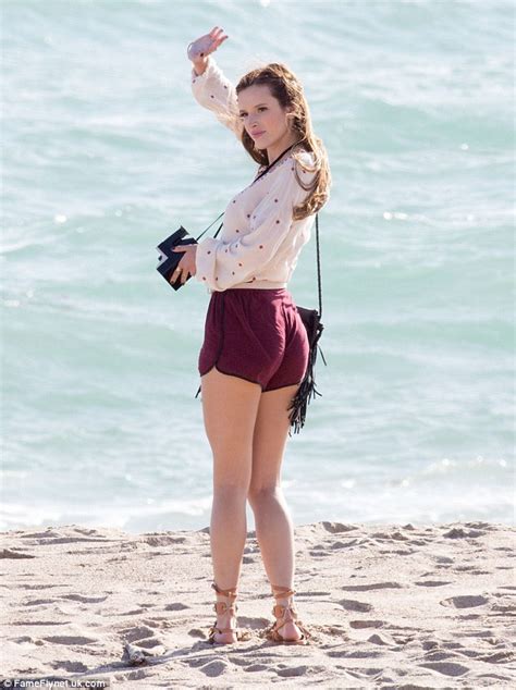 Bikini Clad Halston Sage Frolics On The Beach With Co Star Taylor John