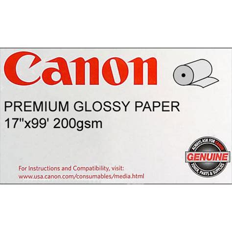 Canon Premium Glossy Paper 200gsm 17 Wide Roll 99