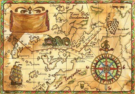 Pirate Treasure Map Printable Large