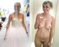 Real Amateur Newly Wed Wives Get Naughty In Their Wedding Pics