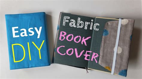Diy＊how To Make Fabric Book Cover Easy Tutorial Youtube