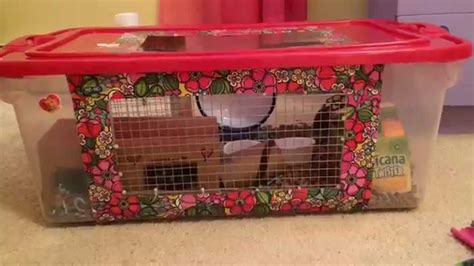 12 diy hamster cage projects to completely transform your pet's home. Make A Homemade Hamster Cage From A Bin