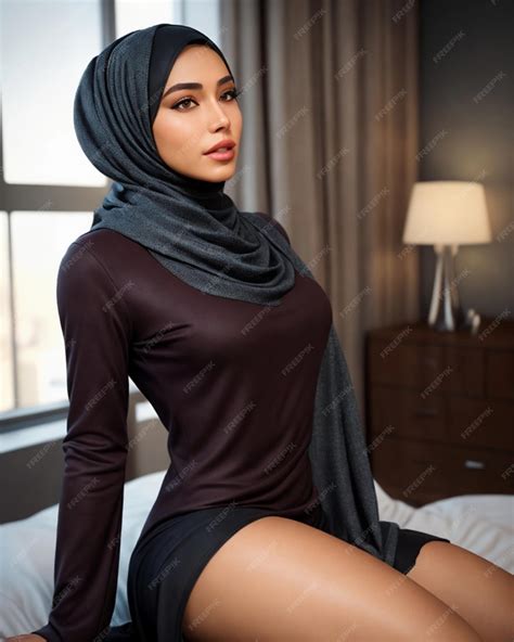 Premium Photo Portrait Of A Beautiful Sexy Woman Wearing The Hijab