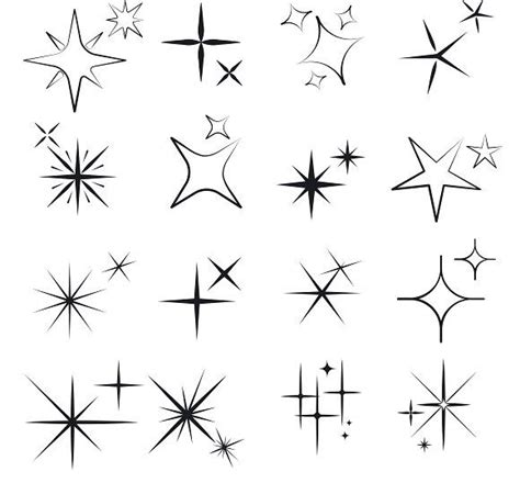 * all sparkle tattoo stencil designs are copyright © 2015 protected. Sparkles | Star tattoo designs, Sparkle tattoo, Star tattoos
