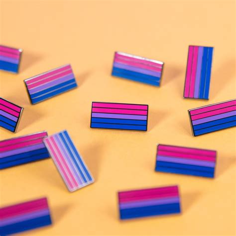 Bisexual Flag Pin Subtle Pride Accessory Enamel Badge Lgbt Etsy Uk