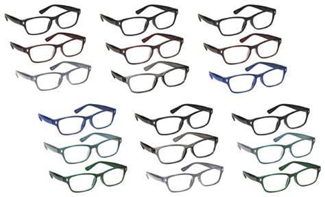 Multi Colour 3 Packs Mens Womens Reading Glasses Uv Reader Rrr77 Ebay