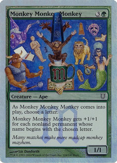 Monkey Monkey Monkey Magic The Gathering Mtg Card