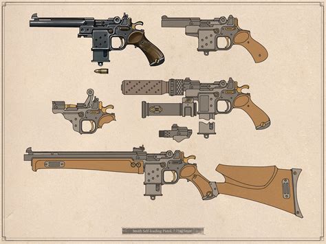 Artstation Squad ‘orchid Ivan Yakushev Steampunk Weapons Weapon