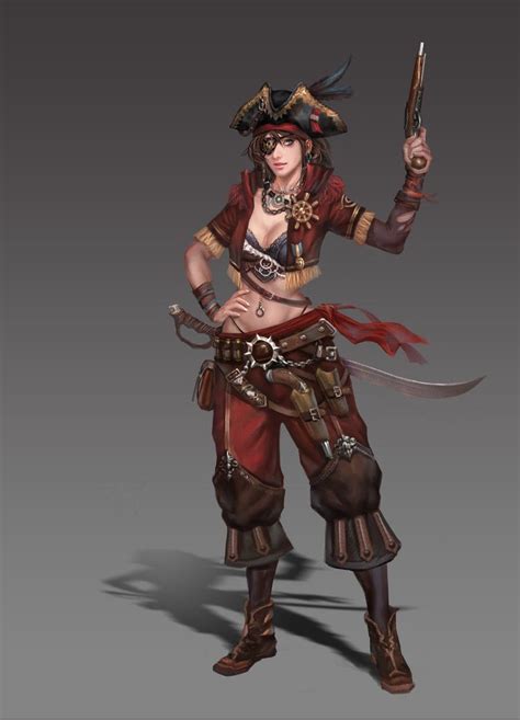 Artstation Pirate【贰零壹贰】 1 Female Character Design Rpg Character