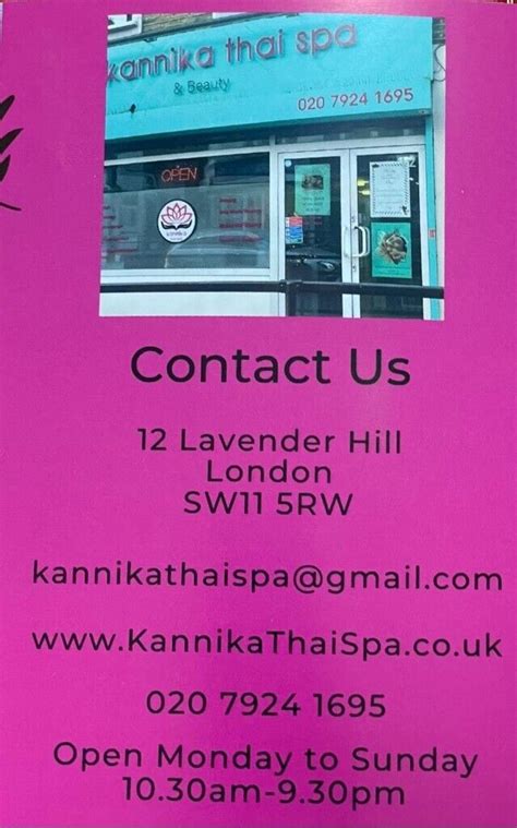 Relaxing Massage In Batterseaclapham By Kannika Thai Spa And Beauty In