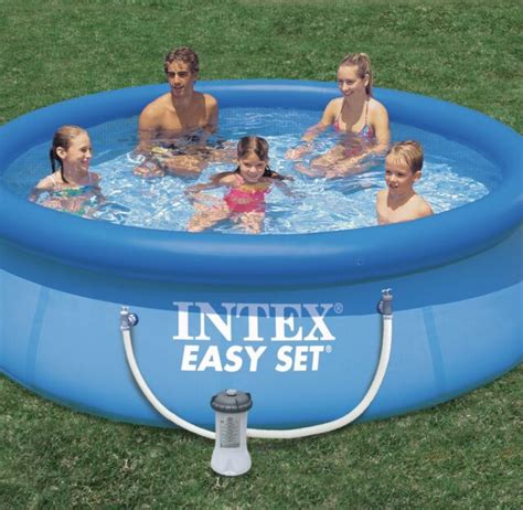 New Intex 10 X 30 Easy Set Round Inflatable Above Ground Pool With