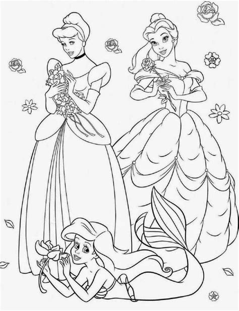 14 Desenhos Das Princesas Para Colorir E Imprimir Online Cursos