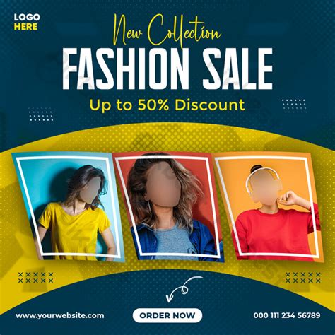 New Collection Fashion Sale Social Media Instagram Post Templates Psd