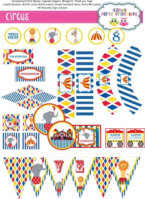 Free Printable Circus Party Decorations Printable Templates