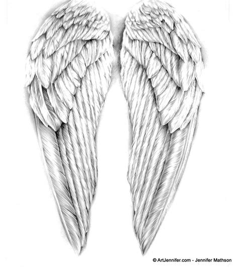 Angel Wings Drawing Artjennifer Vleugels Tatoeages